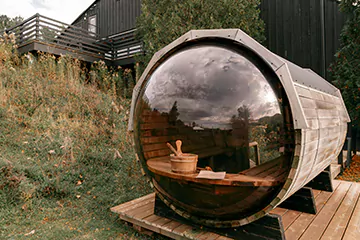 panoramic view sauna in Uxbridge, ON