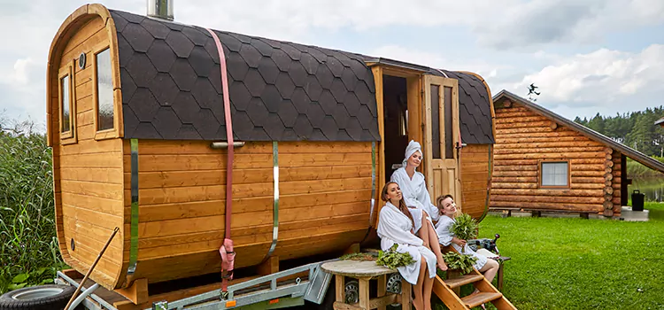 Residential Outdoor Cabin Sauna Construction in Uxbridge, Ontario