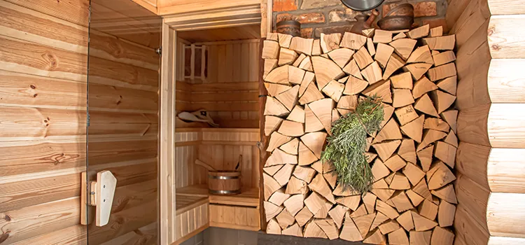Eucalyptus Wood Sauna Walls Repair And Installation in Uxbridge, ON