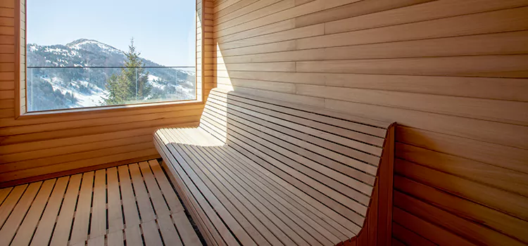 Luxury Pine Wood Sauna Restoration and Refurbishment in Uxbridge, ON