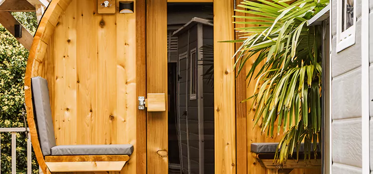 Wood-fired Outdoor Residential Sauna Installation in Uxbridge, Ontario