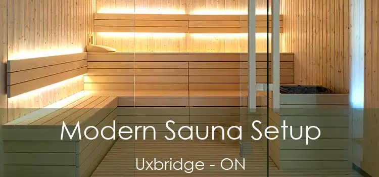  Modern Sauna Setup Uxbridge - ON