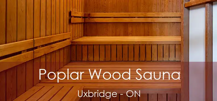  Poplar Wood Sauna Uxbridge - ON
